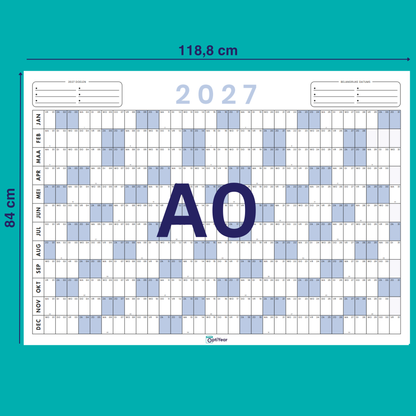 OptiYear jaarkalender 2027