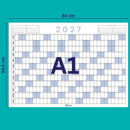 OptiYear jaarkalender 2027