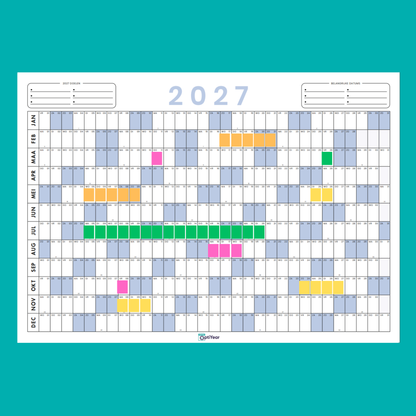 OptiYear jaarkalender 2027