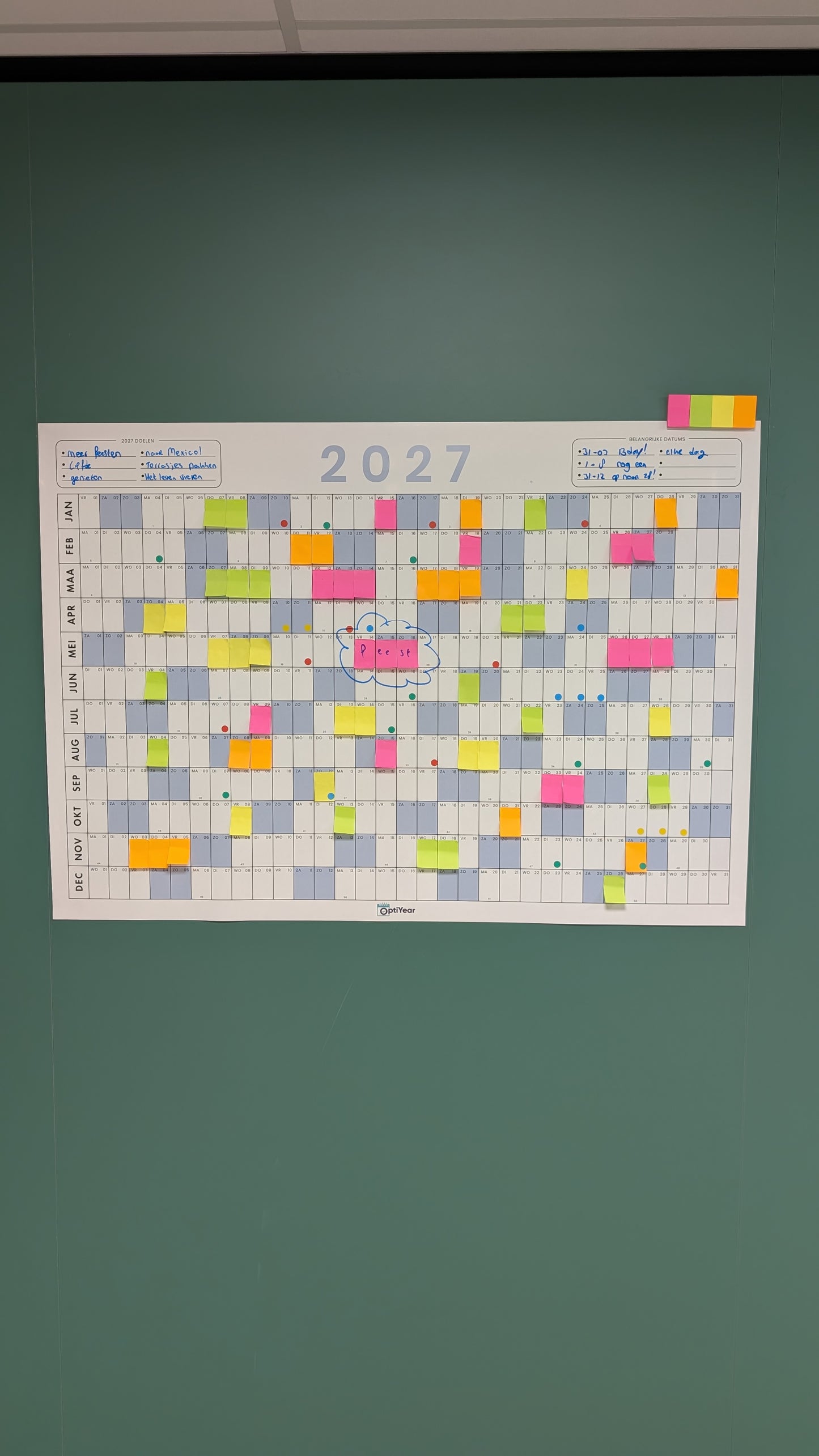 OptiYear jaarkalender 2027